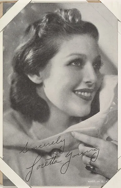 Loretta Young from Movie Stars Exhibit Cards series (W401) — Unknown