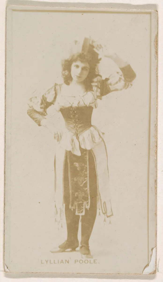 Lyllian Poole, from the Actresses series (N245) issued by Kinney Brothers to promote Sweet Caporal Cigarettes — Kinney Brothers Tobacco Company