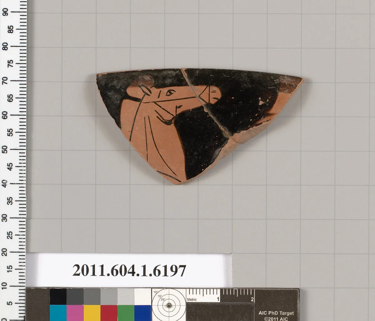 Terracotta rim fragment of a kylix (drinking cup) — Unknown