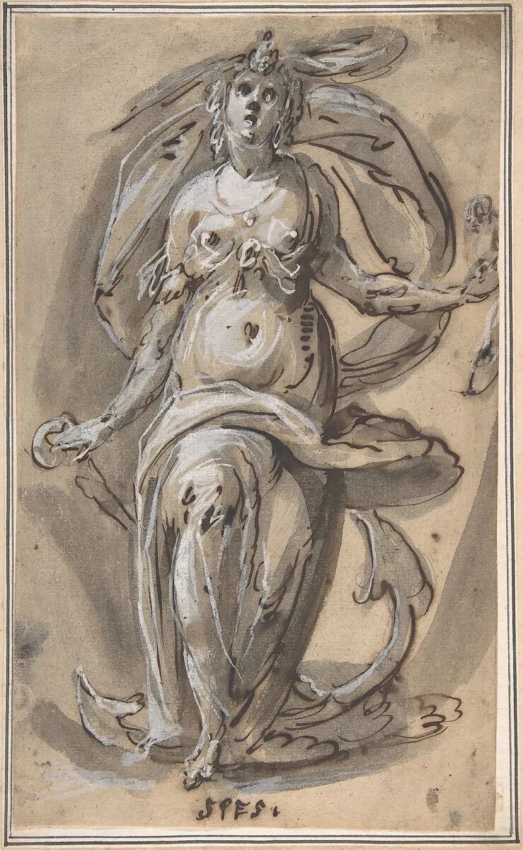 Standing Female Figure with an Anchor ("Spes") — Hinrich Degener