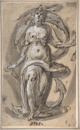 Standing Female Figure with an Anchor ("Spes")