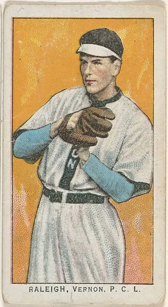 Raleigh, Vernon, Pacific Coast League, from the "Obak Baseball Players" set (T212), issued by the American Tobacco Company to promote Obak Mouthpiece Cigarettes — American Tobacco Company