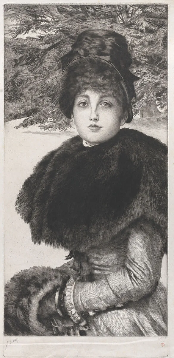 A Winter's Walk — James Tissot
