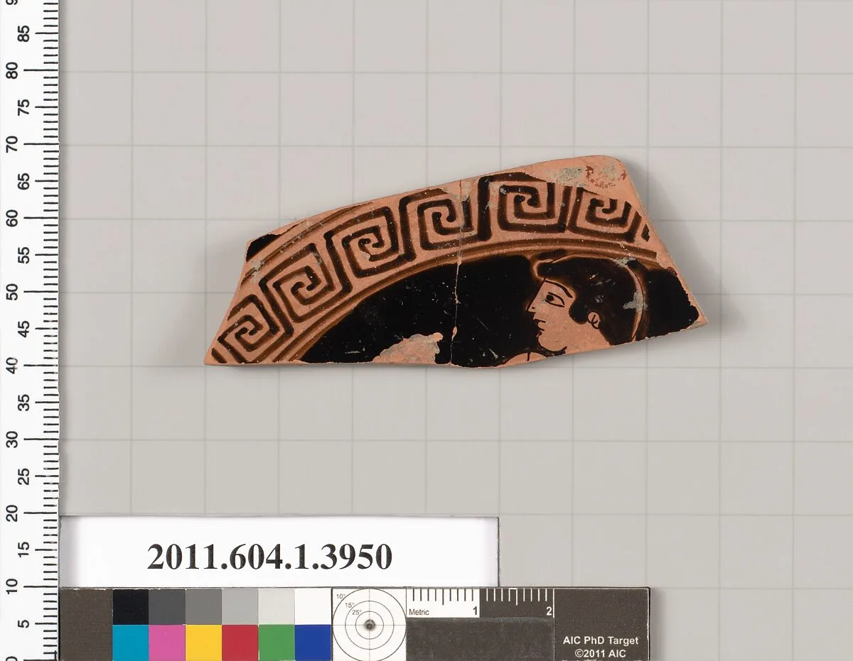 Terracotta fragment of a kylix (drinking cup) — Unknown