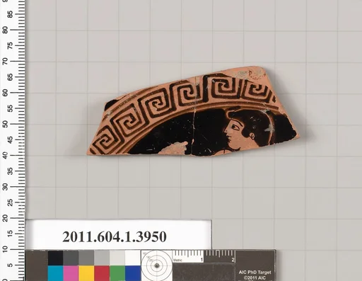 Terracotta fragment of a kylix (drinking cup)