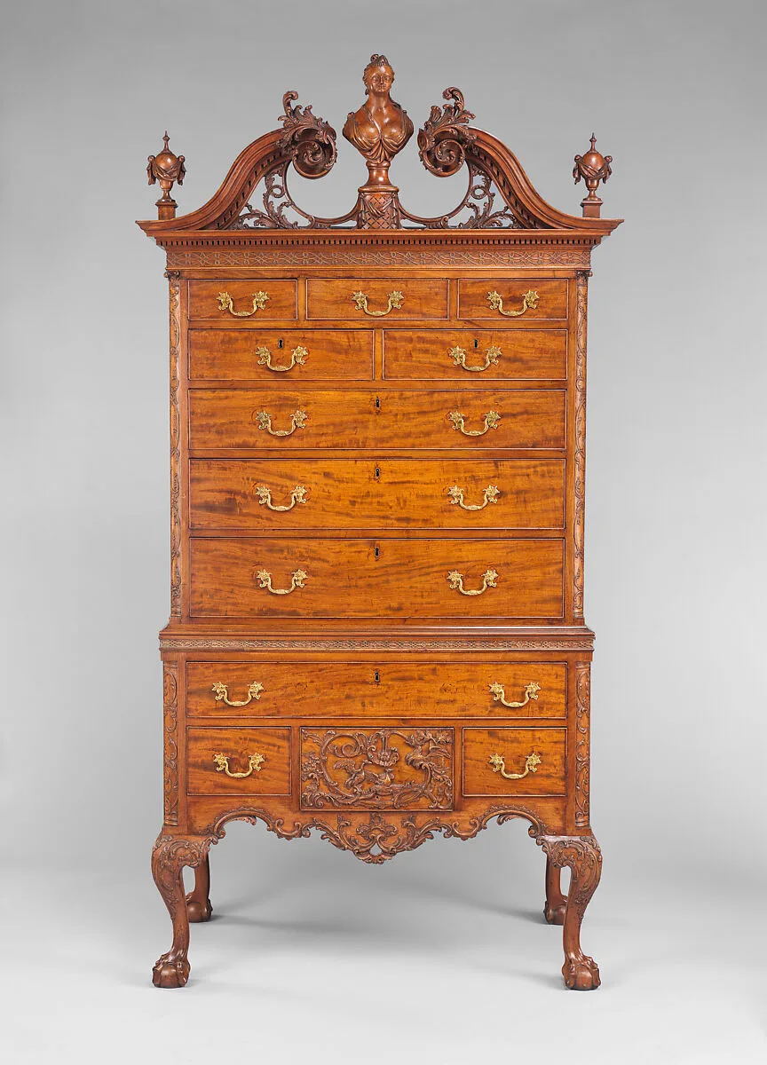 High chest of drawers — Unknown