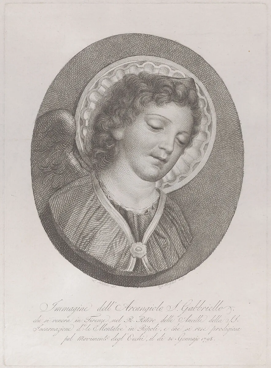 The Archangel Gabriel — Luigi Sabatelli|Raphael Morghen|Angelo Emilio Lapi
