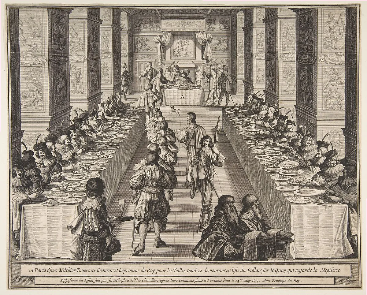 Banquet of the Chevaliers of the Holy Spirit — Abraham Bosse|Melchior Tavernier