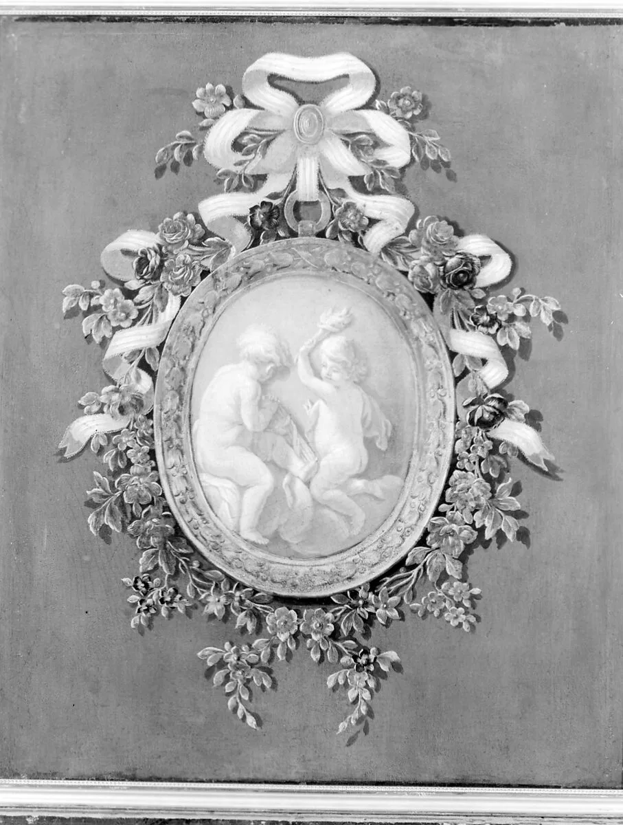 Putti in a Medallion — French Painter