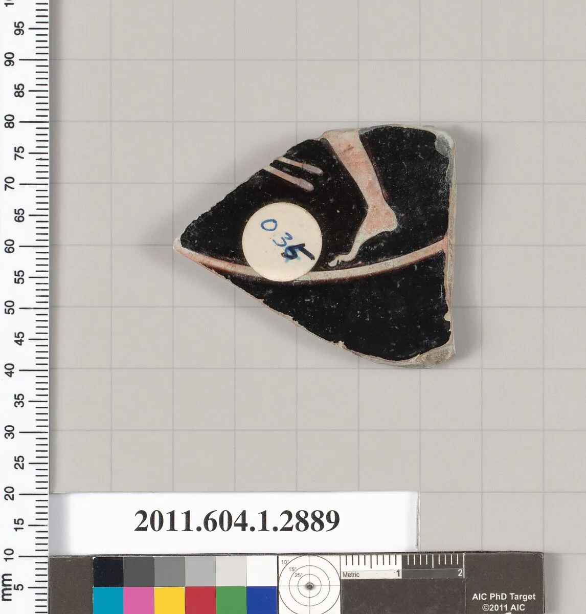 Terracotta fragment of a kylix (drinking cup) — Unknown