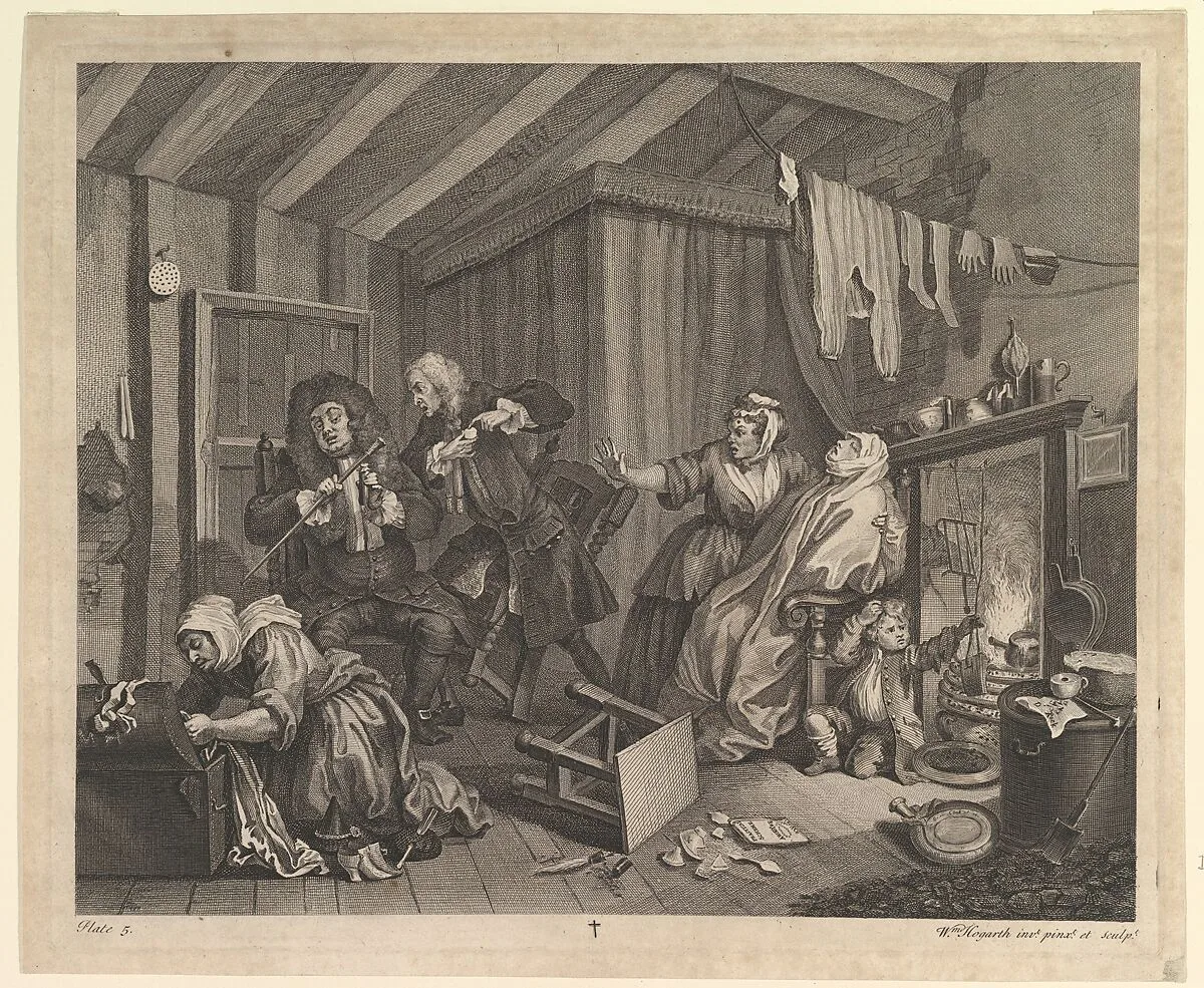 A Harlot's Progress, Plate 5 — William Hogarth