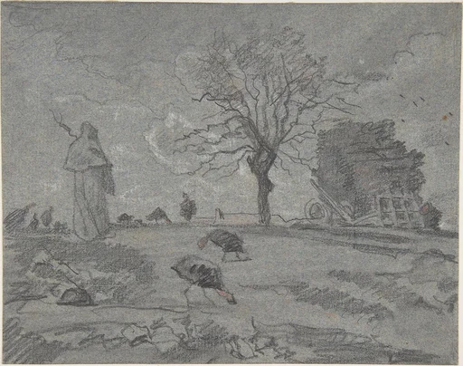 Copy of a painting entitled "L'Automne," by J.F. Millet