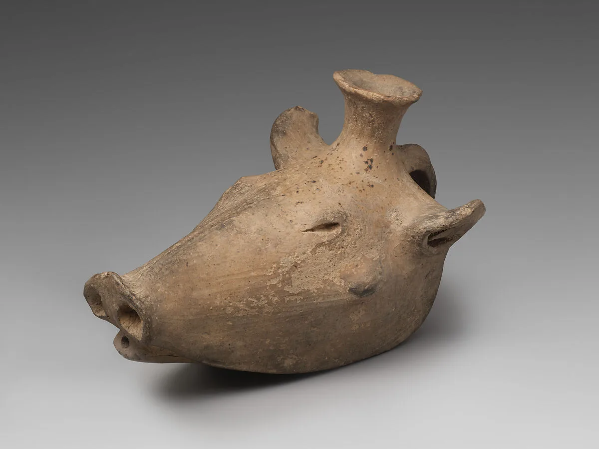 Rhyton in the shape of a boar head — Unknown