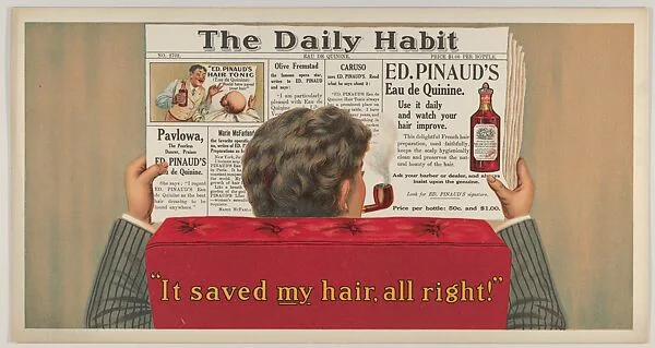 Ed Pinaud's Eau de Quinine; Subway Poster — Anonymous
