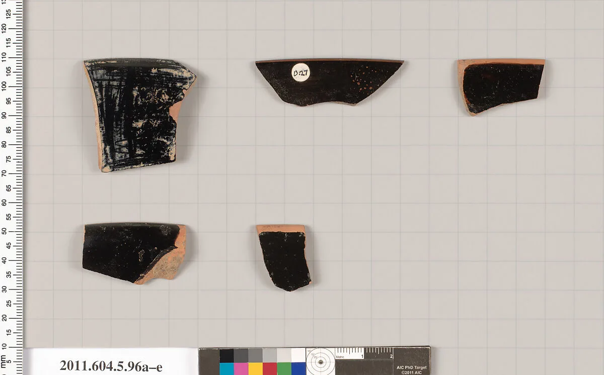 Terracotta rim fragments of kylikes (drinking cups) — Unknown