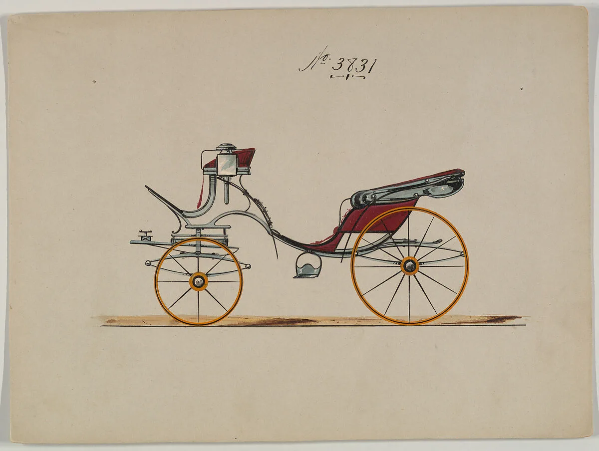 Design for Cabriolet or Victoria, no. 3831 — Brewster & Co.