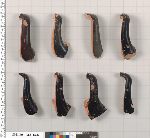 Terracotta fragments of kylikes (drinking cups)