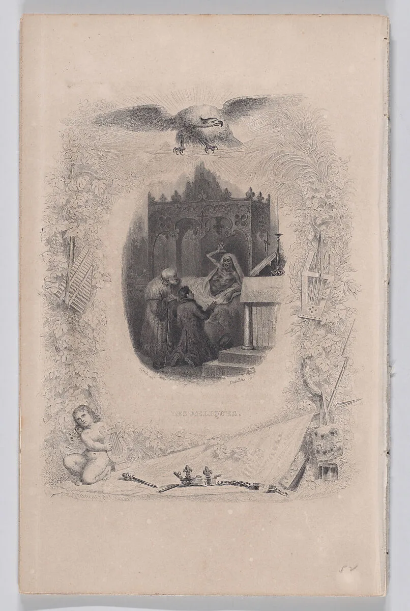 "The Relics" from The Songs of Béranger — François-Louis Français|Fournier & Perrotin|Pierre Jean de Béranger|Melchior Péronard|Auguste Raffet|Auguste Dutillois