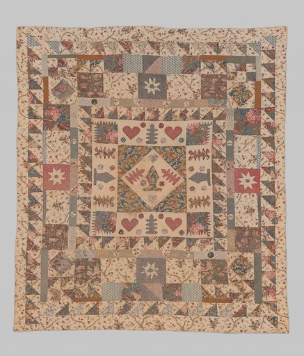 Hearts and Chess Pieces Quilt