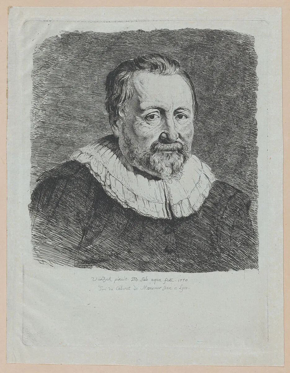 Portrait, after Van Dyck — Jean Jacques de Boissieu|Anthony van Dyck