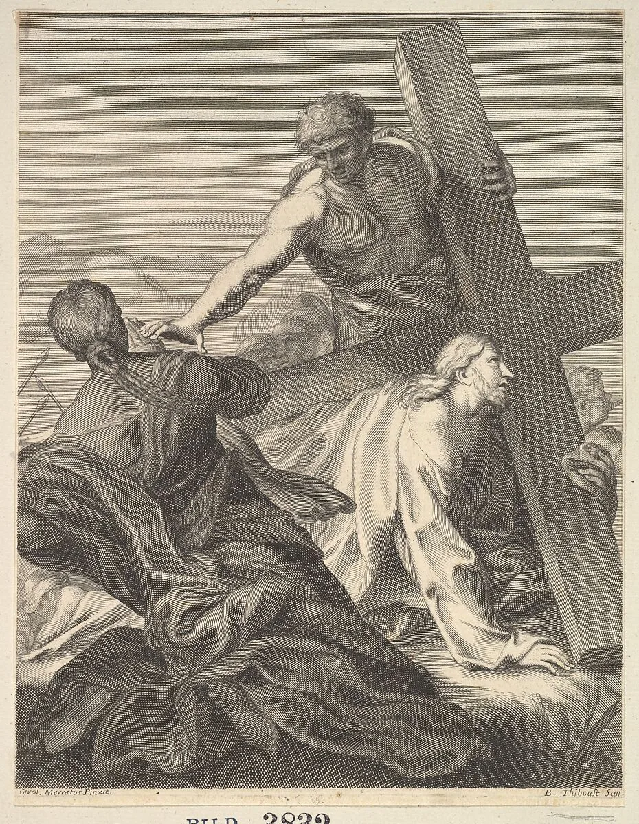 Christ Carrying the Cross — Benoit Thiboust|Carlo Maratti