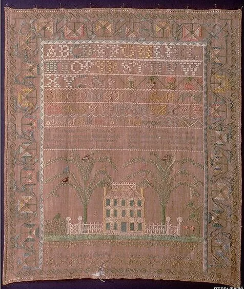Embroidered sampler — Mary Parker