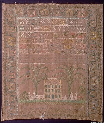 Embroidered sampler