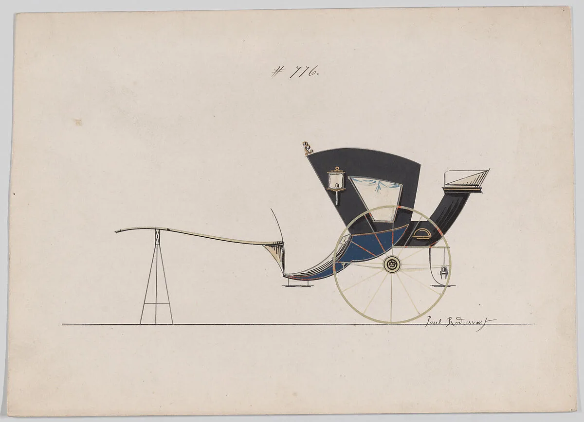 Design for 2 Wheeler, no. 776 — Brewster & Co.|Paul Rodissart