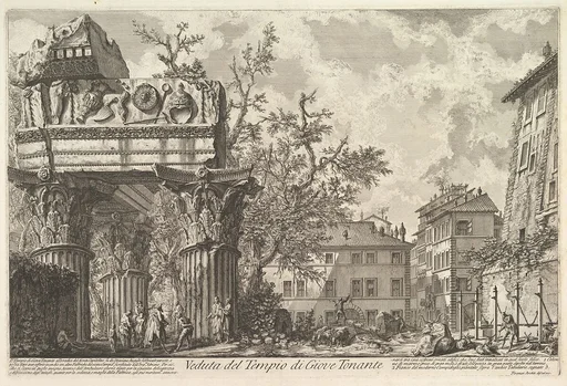 The Temple of Vespasian and Titus (Veduta del Tempio di Giove Tonante)