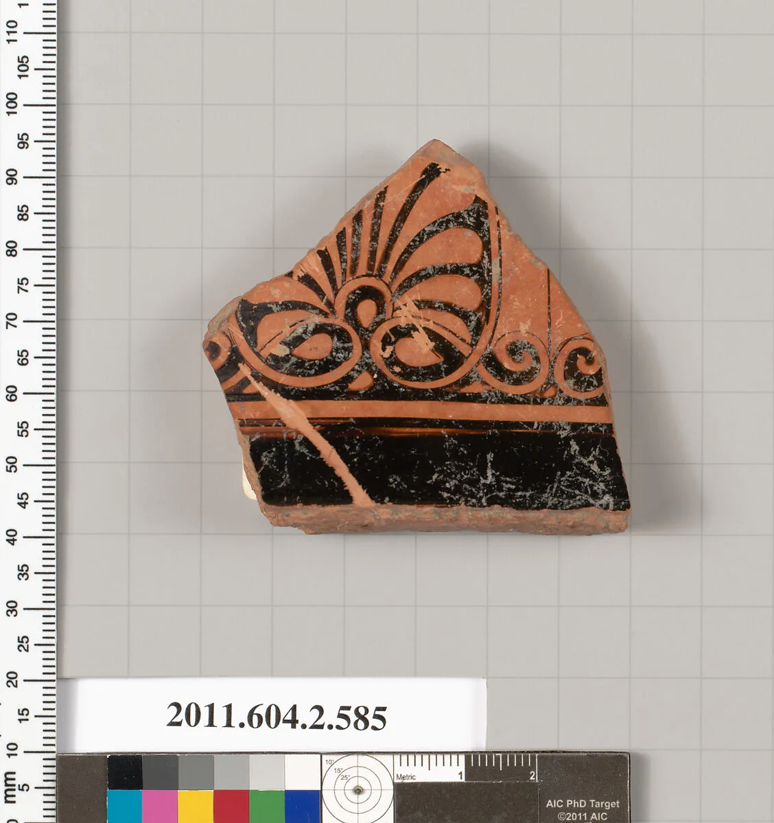Terracotta fragment of a column-krater (bowl for mixing wine and water) — Orchard Painter
