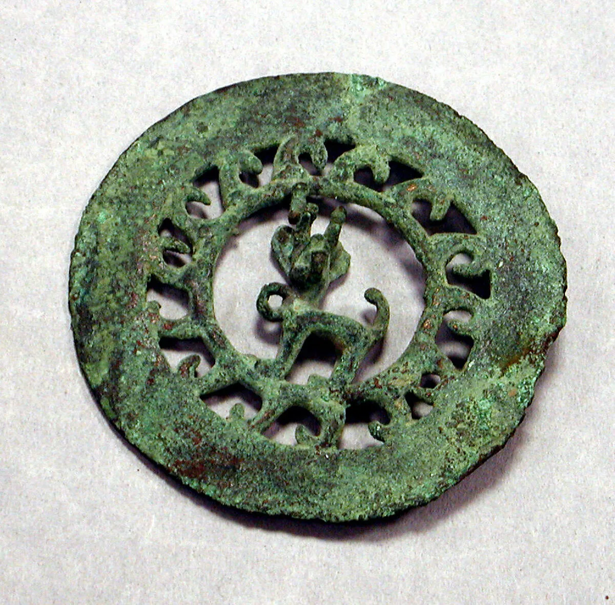 Copper Disk Ornament — Unknown