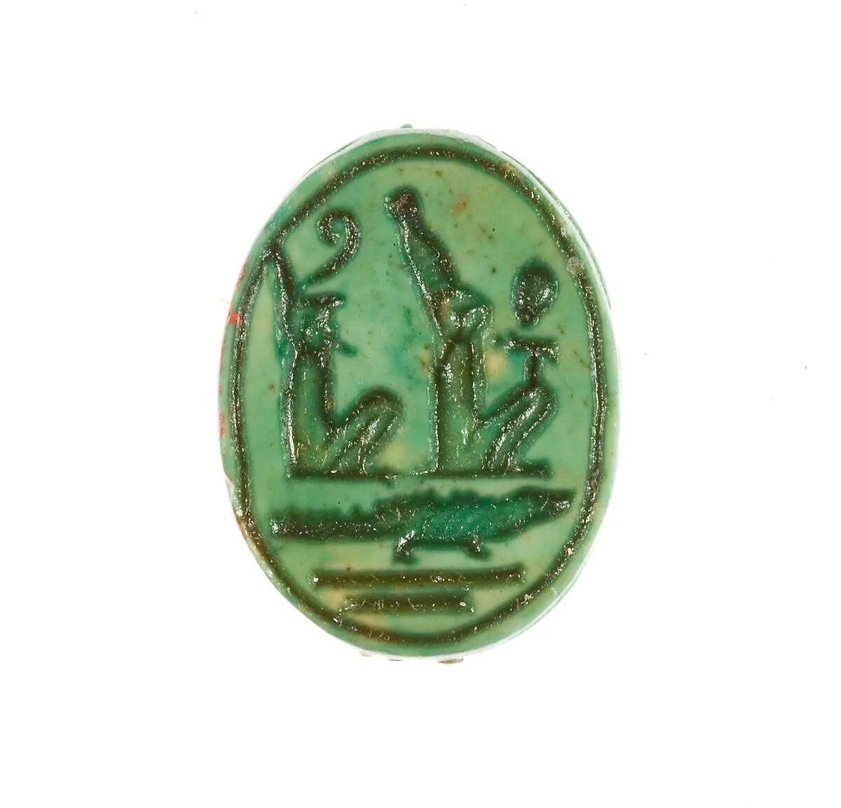 Scarab Inscribed King of Upper and Lower Egypt, Sobek Crocodile — Unknown