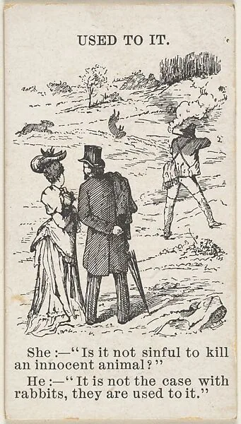 Used to It, from the Sketches series (T131), issued by F.W. Felgner Co. to promote Fashion Cigarettes — F. W. Felgner Co.