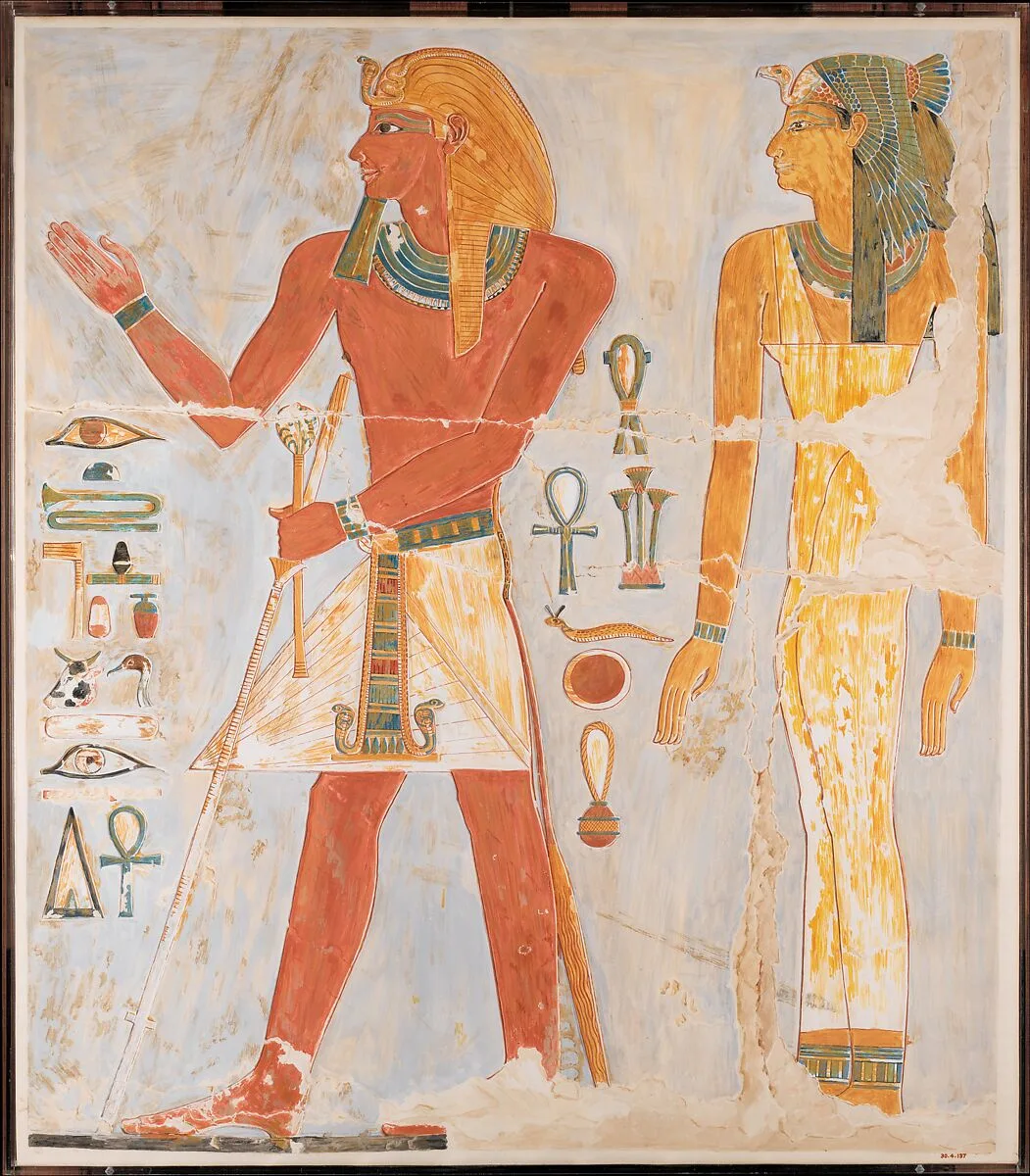 Thutmose I and His Mother Seniseneb — Nina de Garis Davies