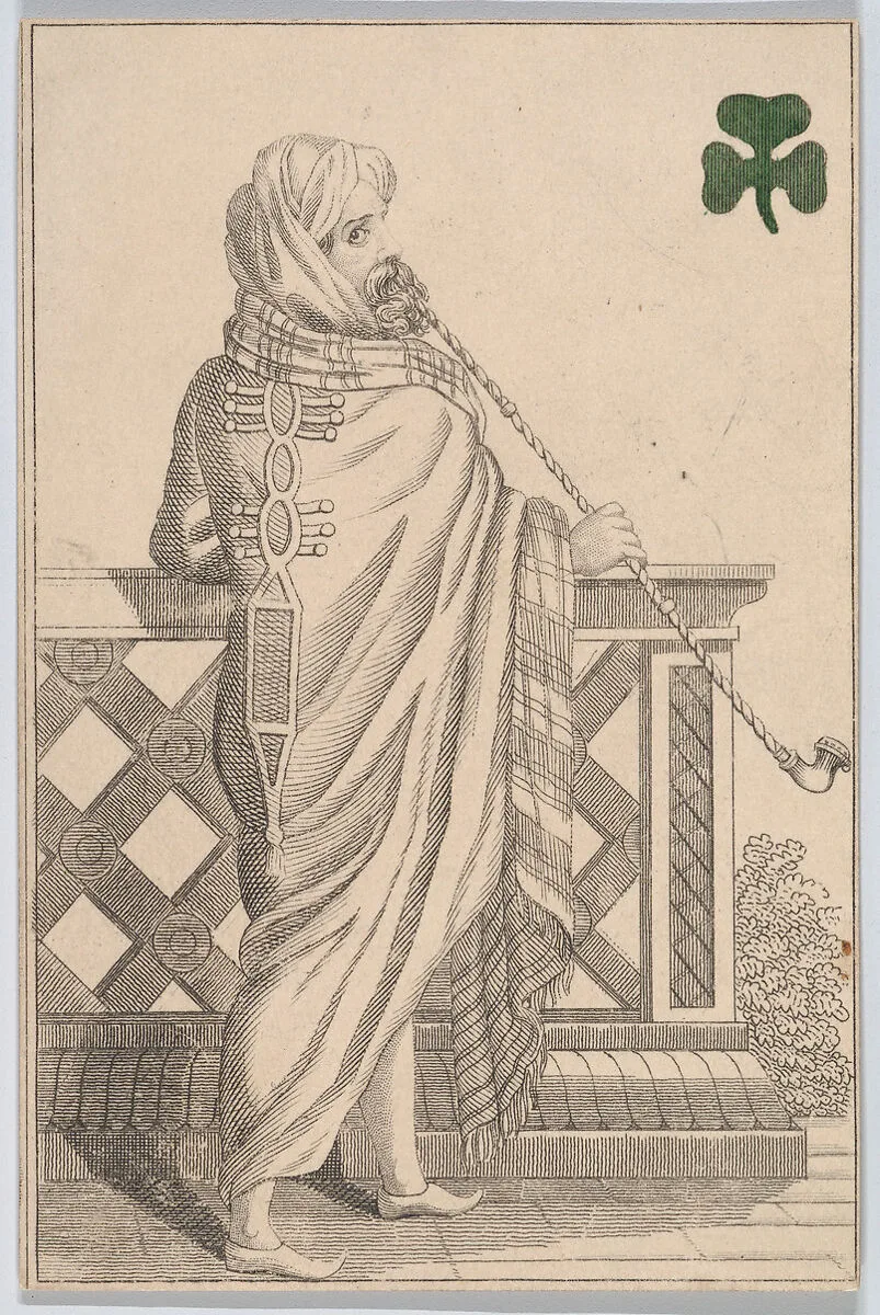 Knave (Moroab from Morocco), from "Court Game of Geography" — William and Henry Rock