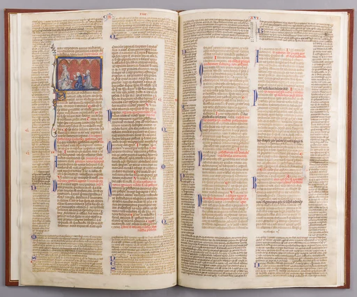 Bifolium with the Decretals of Gratian