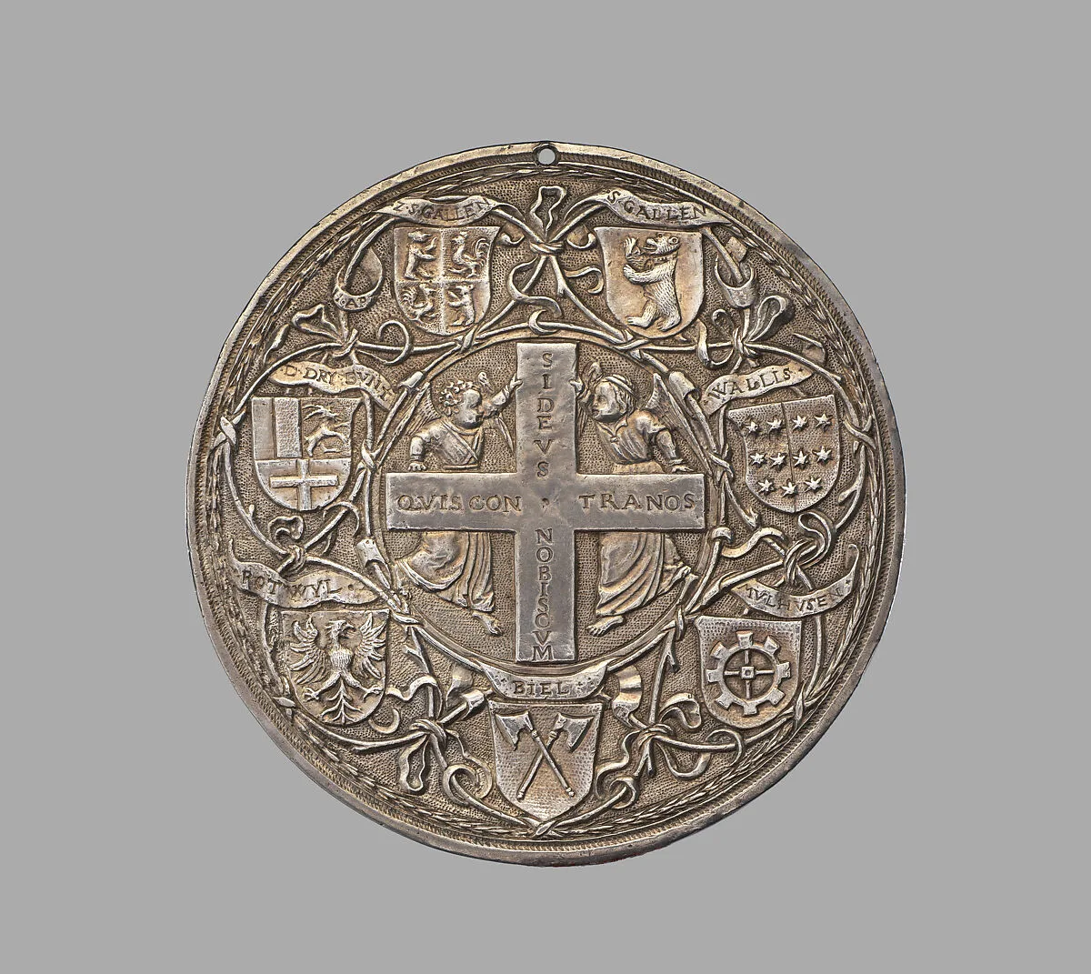 Medal Issued by the Swiss Cantons on the Birth of Princess Claude of France — Hans Jacob Stampfer