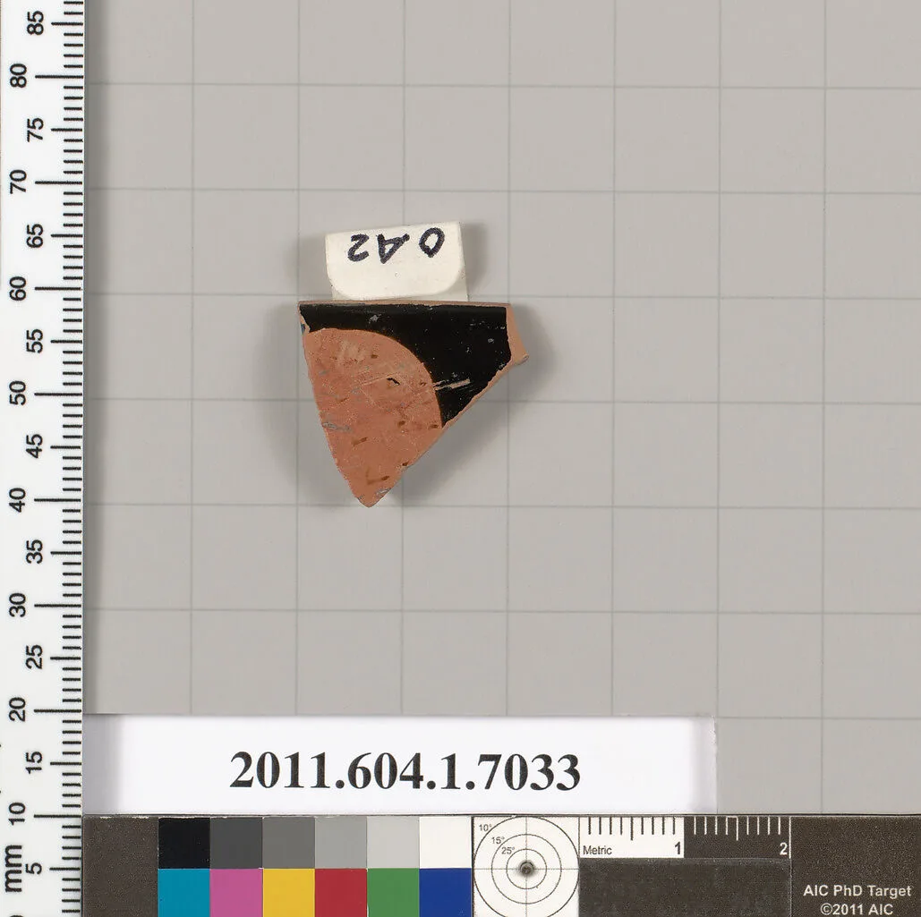 Terracotta rim fragment of a kylix (drinking cup) — Unknown