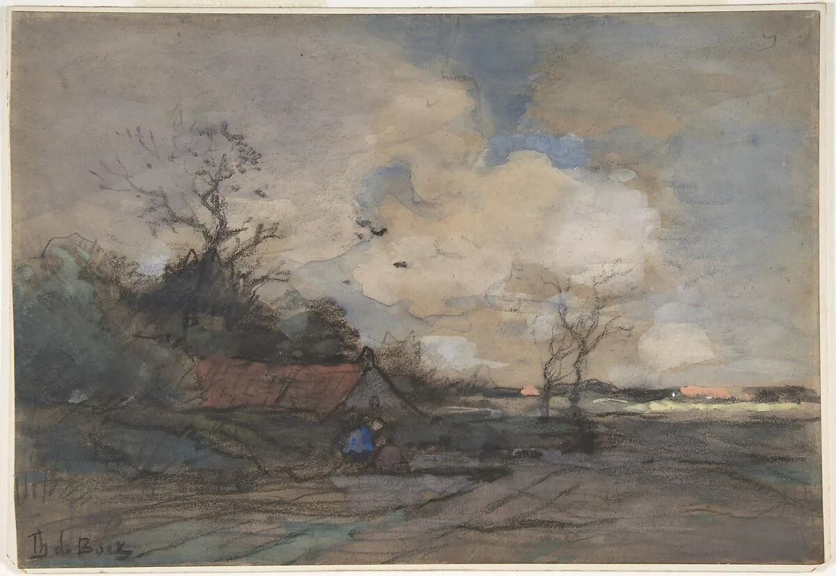 Landscape with a Cottage — Théophile de Bock