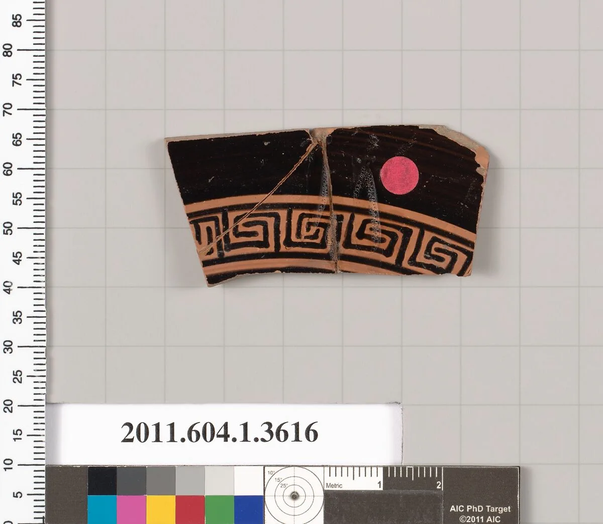 Terracotta fragment of a kylix (drinking cup) — Unknown