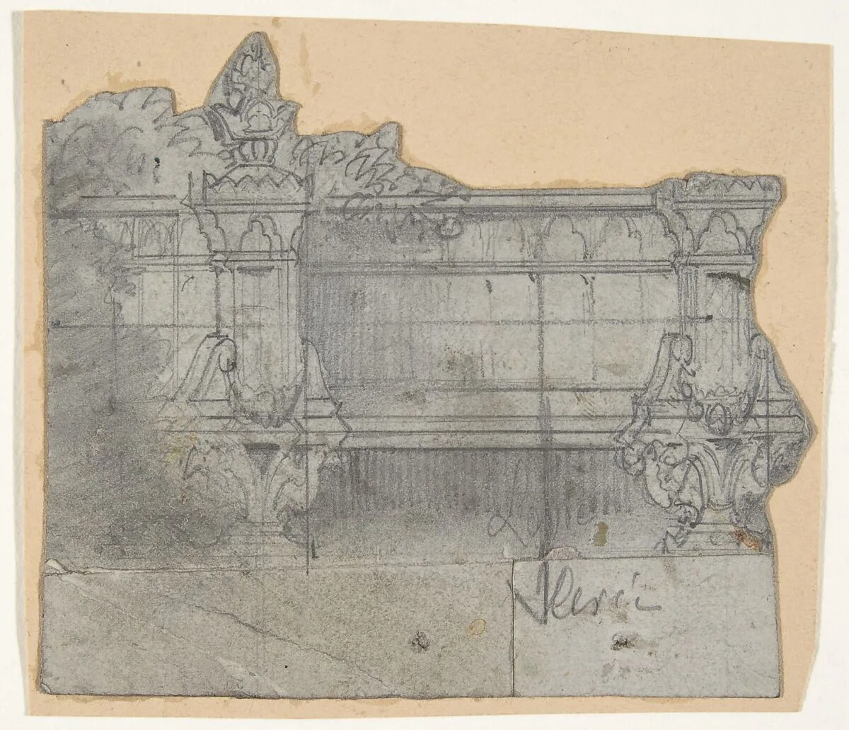 Design for a Stage Set at the Opéra, Paris — Eugène Cicéri
