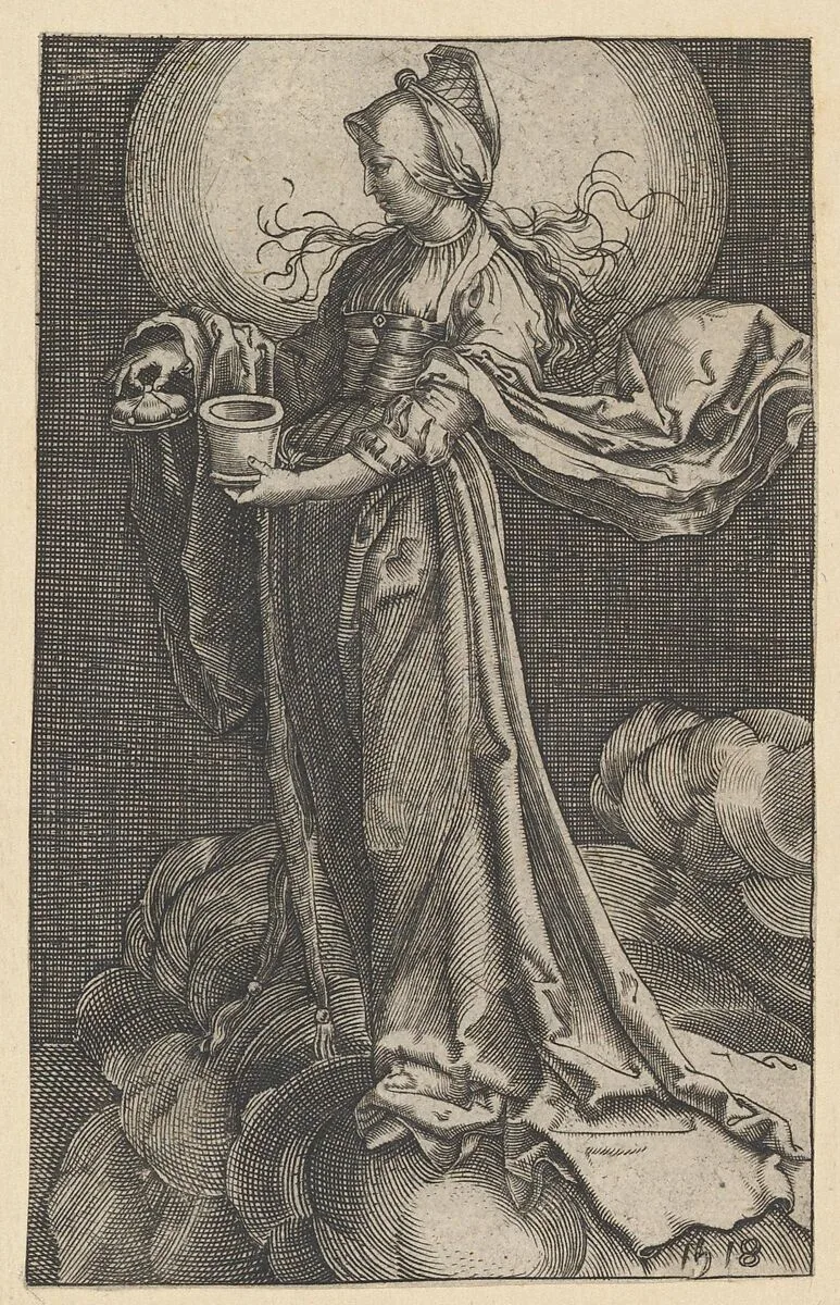 St. Mary Magdalene on the Clouds (copy) — Lucas van Leyden