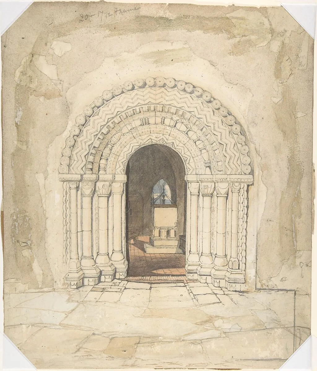 Doorway, Heckingham Church — John Sell Cotman