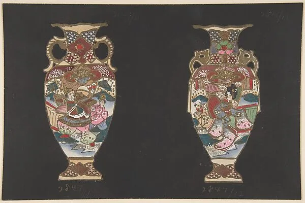 European porcelain designs in Japanese style — Unknown