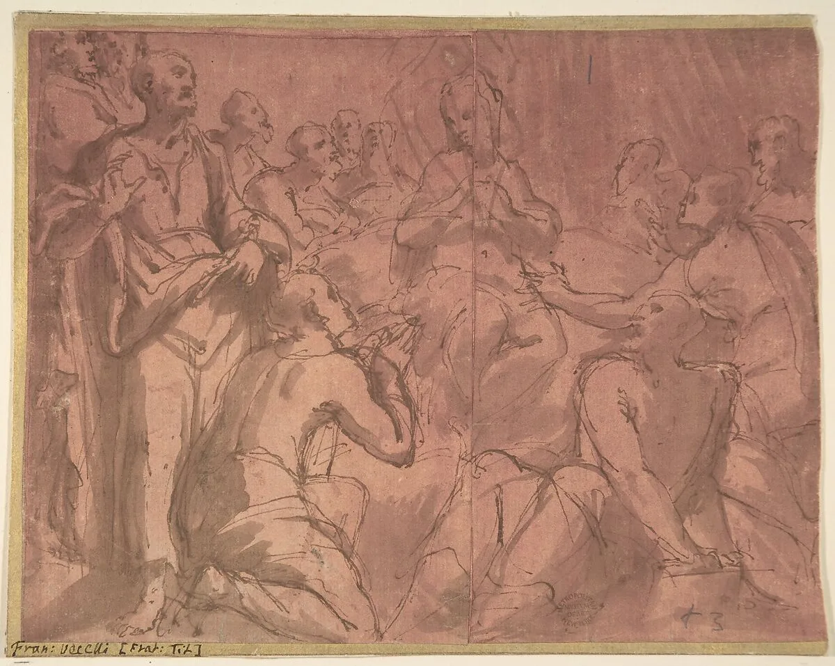 Adoration of the Virgin — Anonymous, Italian, 16th century|Francesco Vecellio