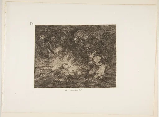 Plate 80 from "The Disasters of War" (Los Desastres de la Guerra): 'Will she rise again?' (Si resucitará?)
