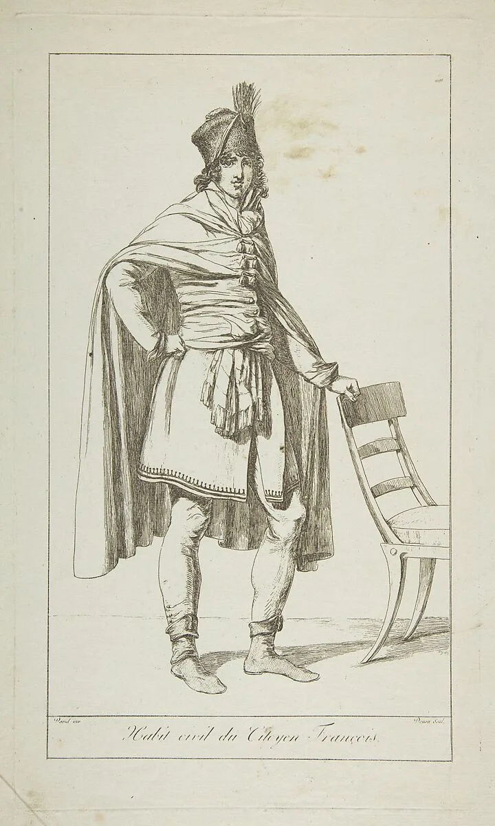 Civil Garb of the French Citizen — Jacques Louis David|baron Dominique Vivant Denon