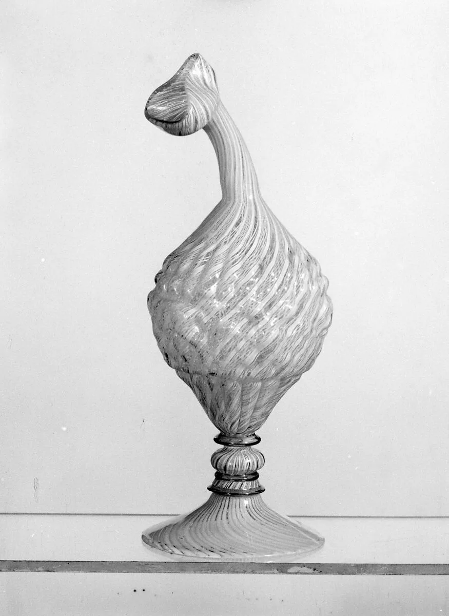 Latticino Bottle — Unknown