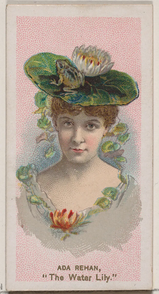 Ada Rehan as "The Water Lily," from the series Fancy Dress Ball Costumes (N73) for Duke brand cigarettes — W. Duke, Sons & Co.|Knapp & Company