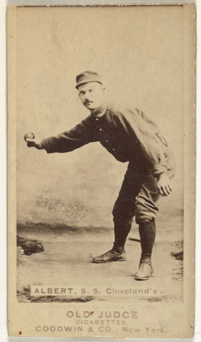 August Peterson "Gus" Alberts, Shortstop, Cleveland, from the Old Judge series (N172) for Old Judge Cigarettes — Goodwin & Company